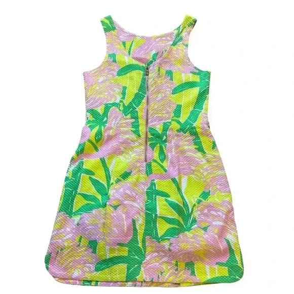 Lilly Pulitzer For Target Pink Fan Dance Sleeveless Shift Mini Dress Size 8 - Picture 2 of 8